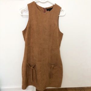 Brown Dress with Front Pockets